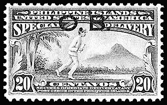 Overprinted Philippine Special Delivery stamp.